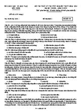 Đề thi thử Tốt nghiệp THPT môn Giáo dục công dân - Mã đề 410 - Năm học 2020-2021 - Sở giáo dục và đ